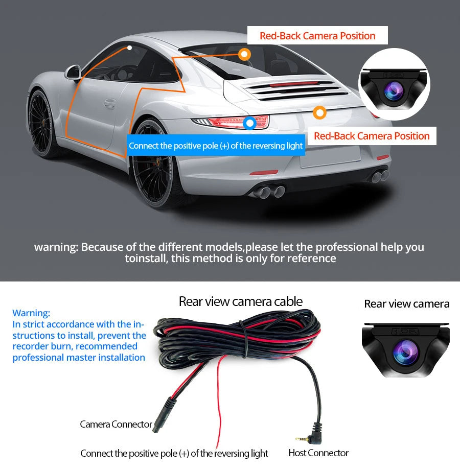 Car Haven™ 10” Smart Mirror – Dual 1080p Dash Cam + Reverse Assist